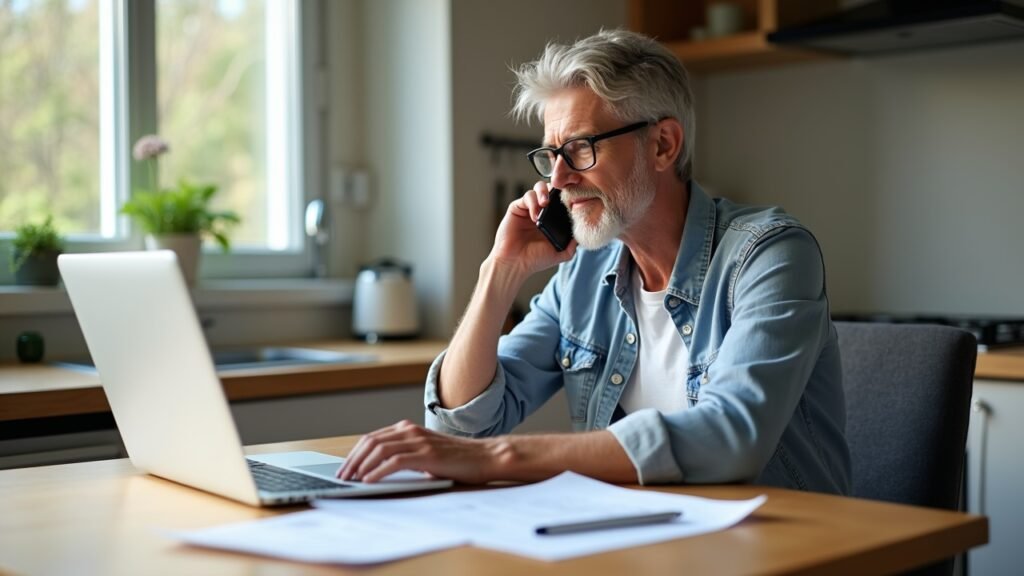 Phone call to insurance company