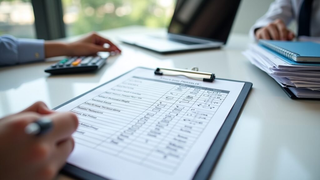 Policy comparison checklist