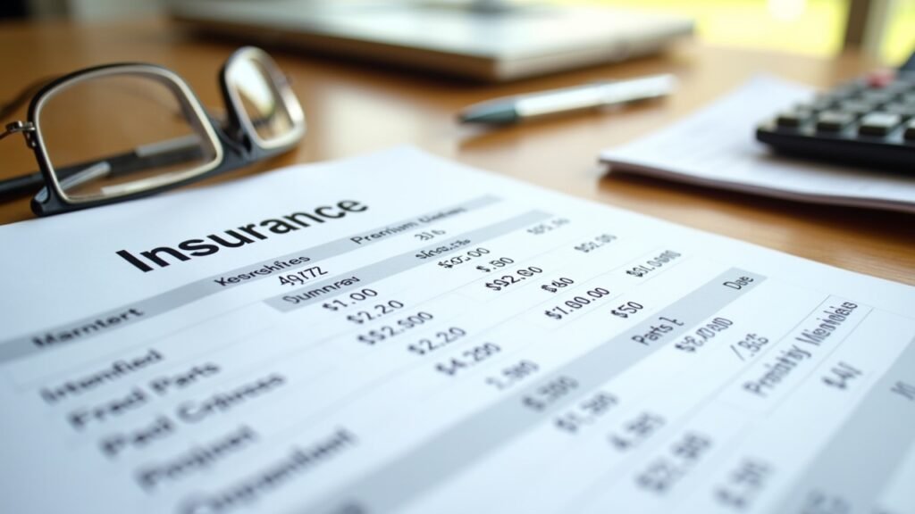 Insurance premium statement