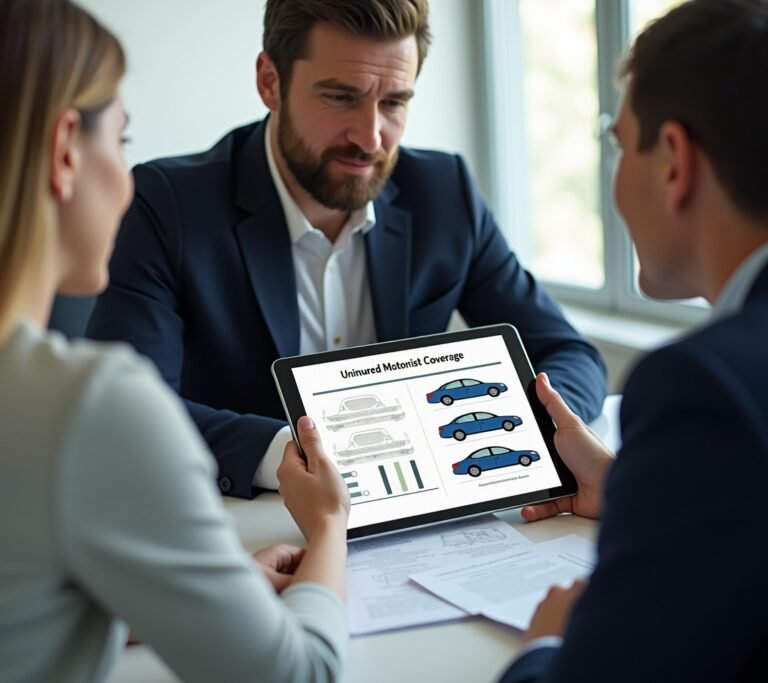 Car accident on rainy road