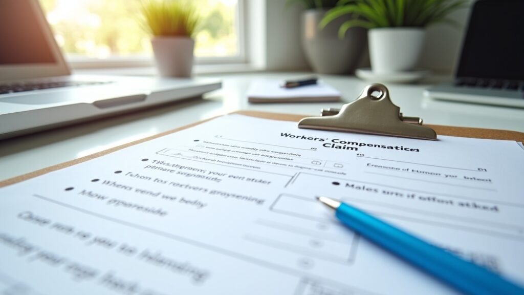 Workers comp claim document