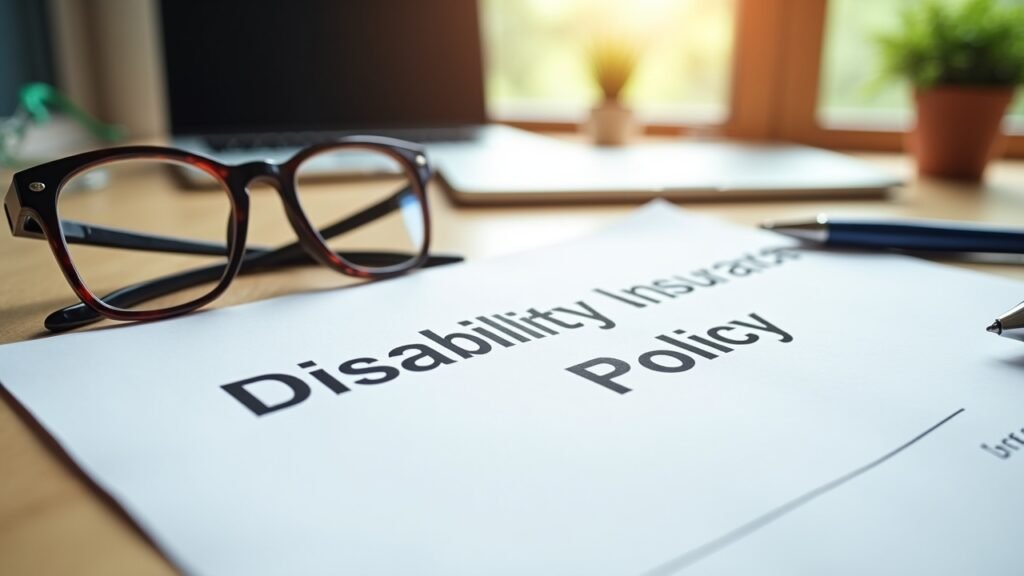 Disability insurance policy document