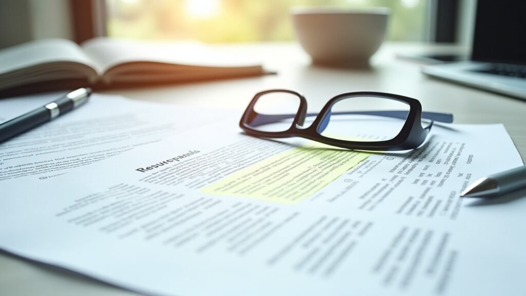Insurance policy with highlighted sections