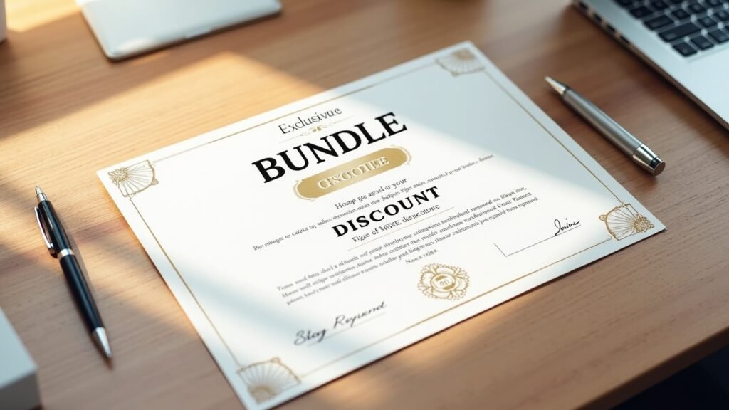 Bundle discount certificate