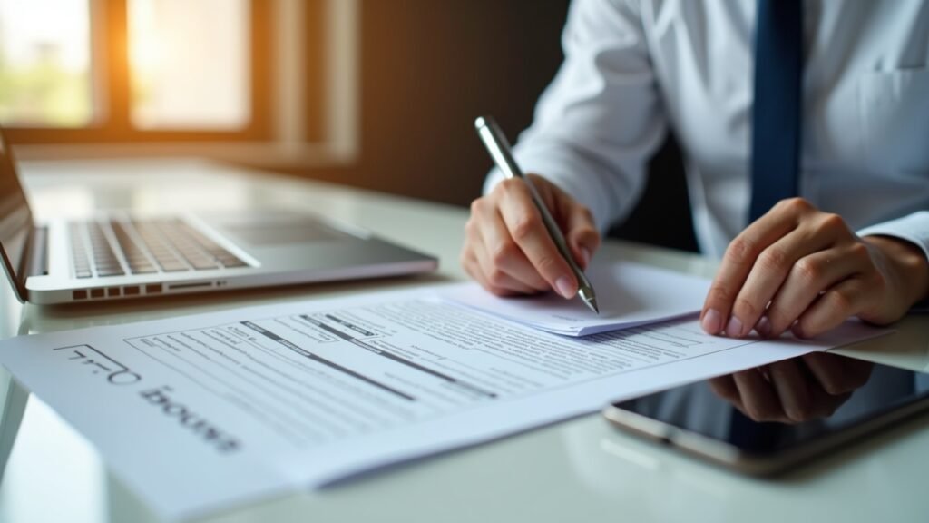 Person reviewing bundled policy