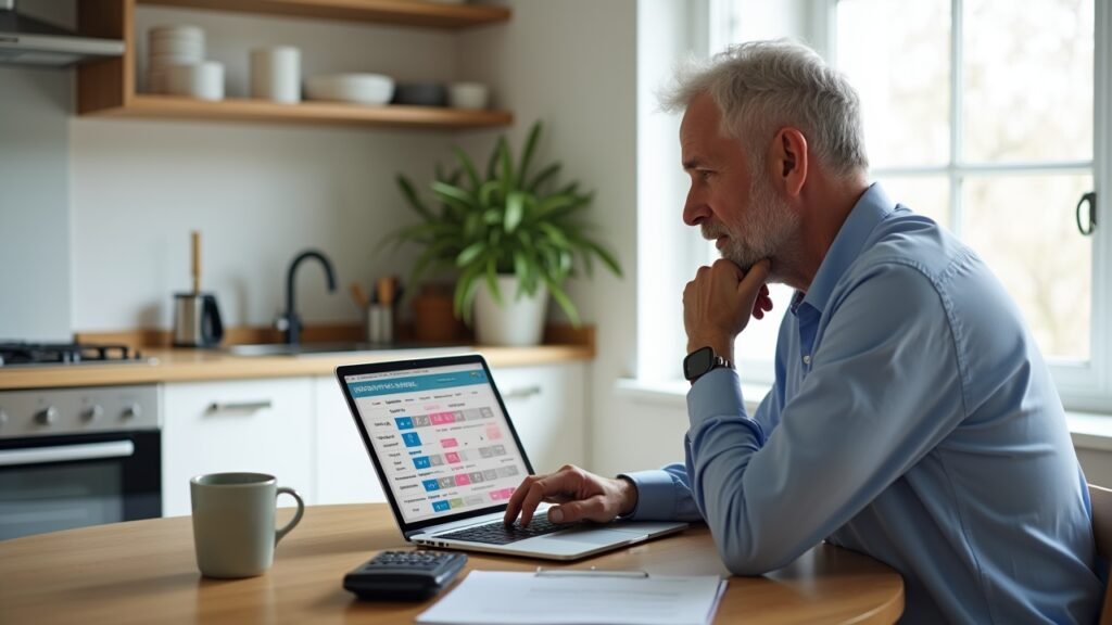 Person choosing insurance plan