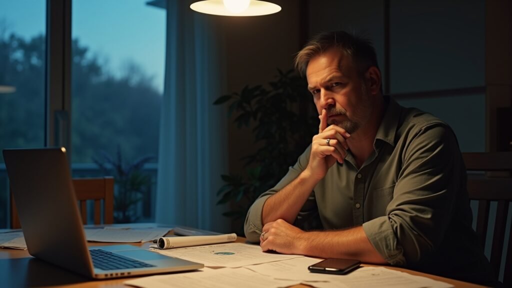 Person deciding whether to file claim