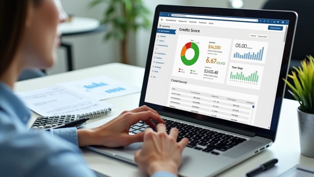 Credit score report and insurance
