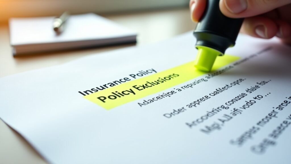 Highlighter on policy exclusions