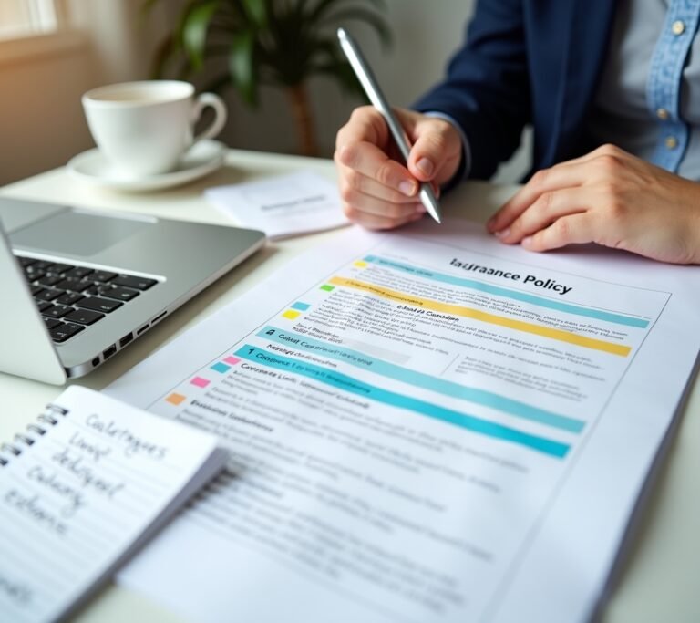 Person reading complex document