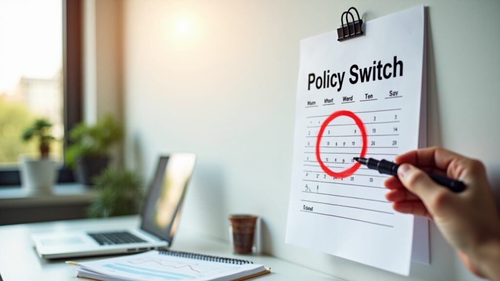 Calendar marking policy switch date