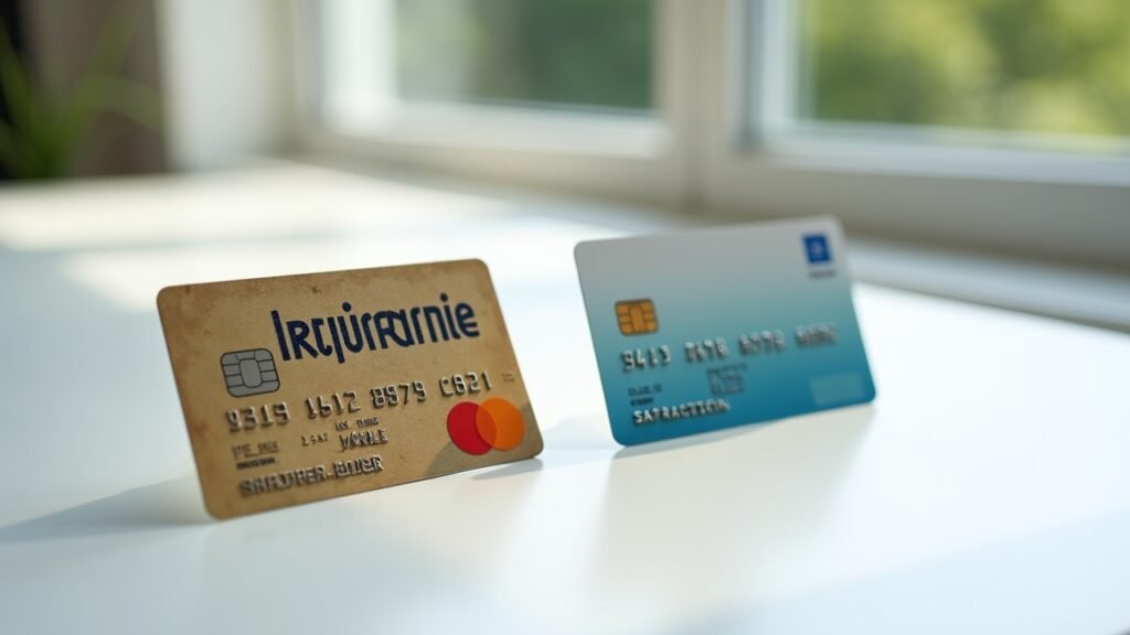 Old and new insurance cards side by side