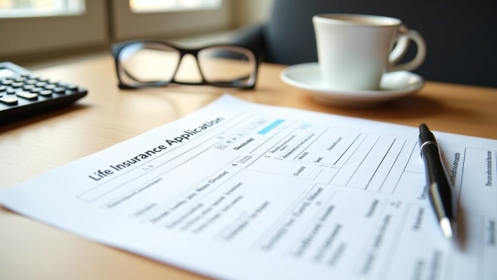 Life insurance application form