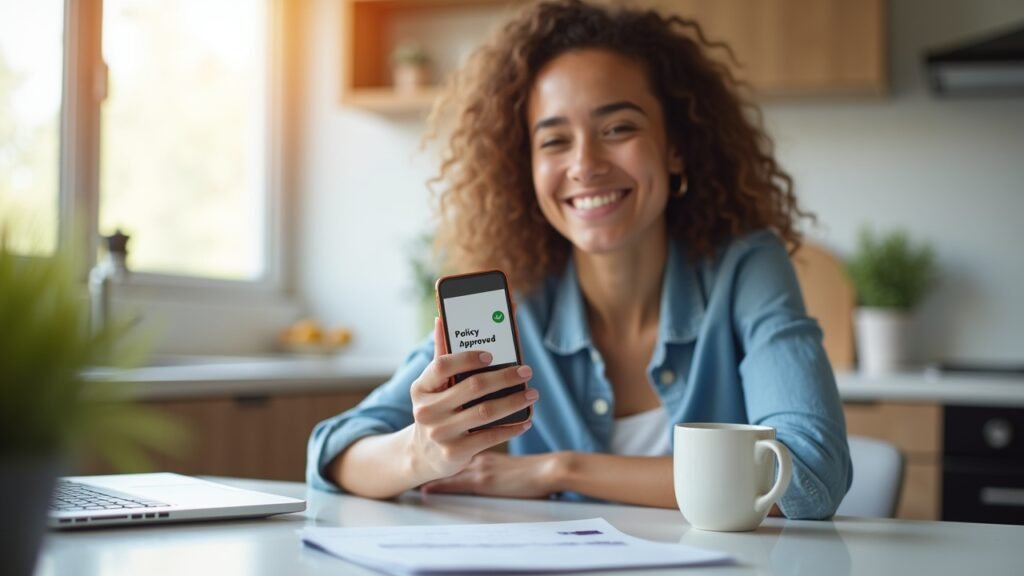 Life insurance approval notification