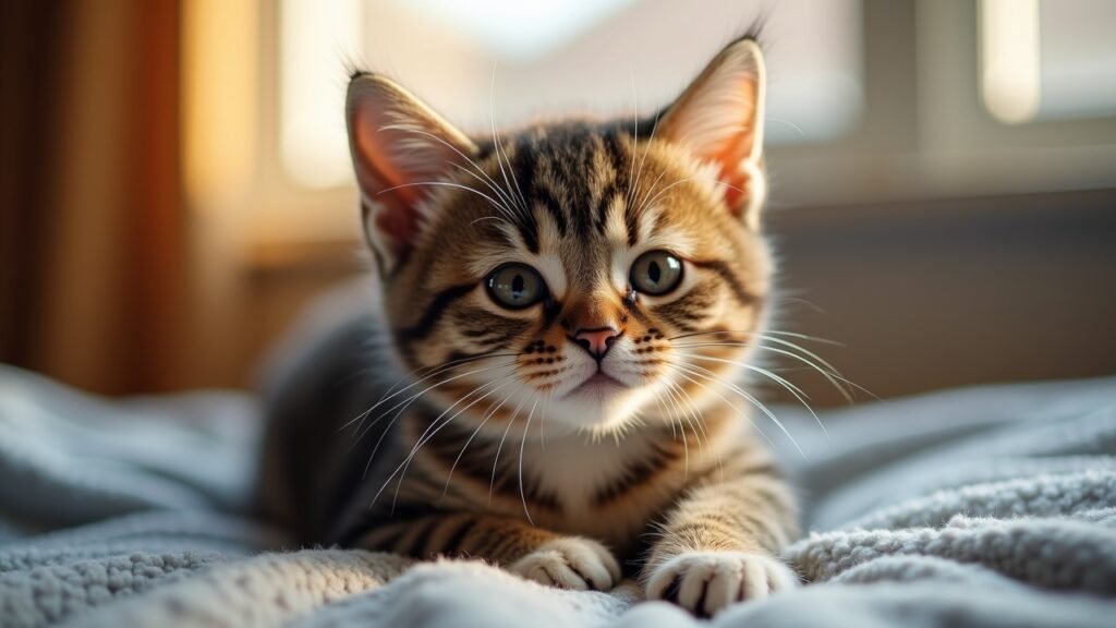 Cat with bandaged paw