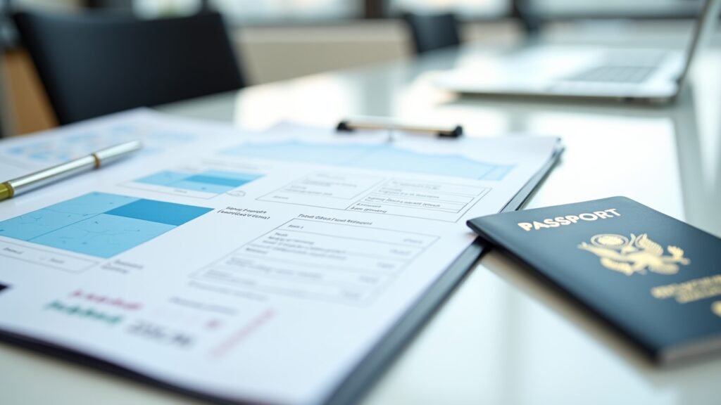 Medical documents and passport
