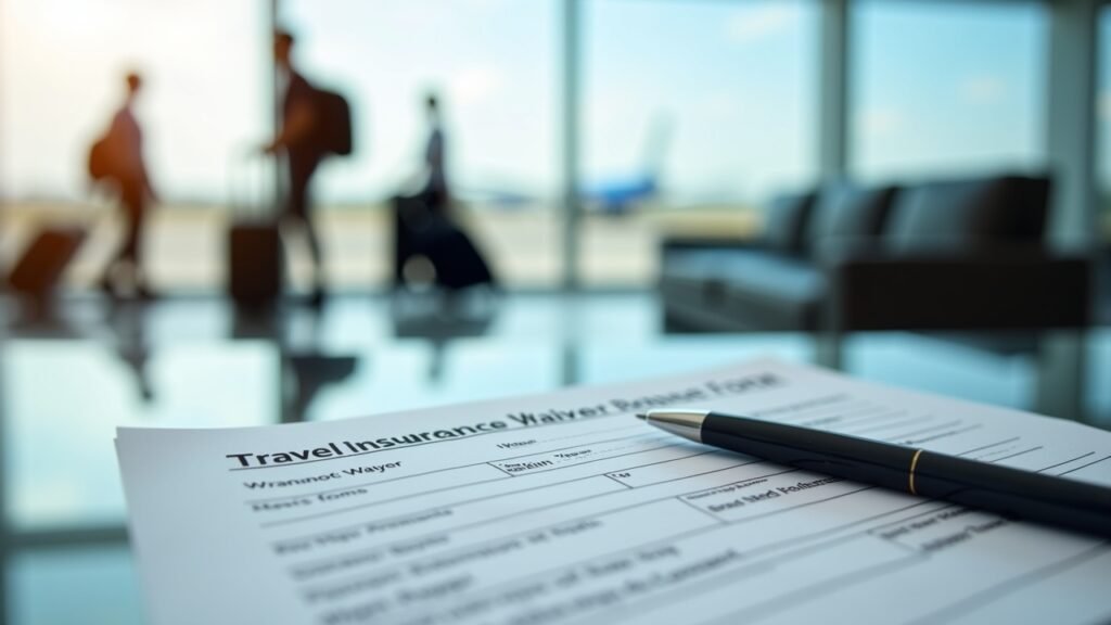 Travel insurance waiver form