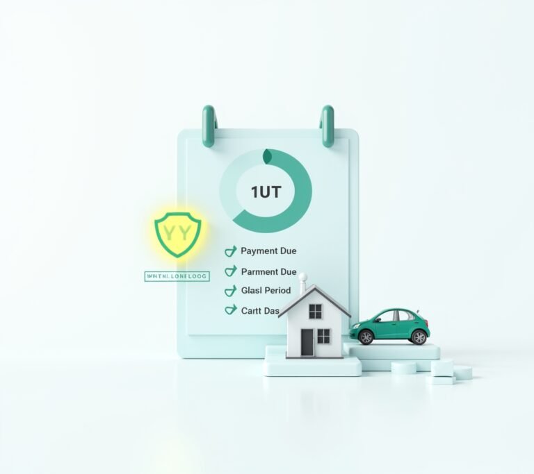 Calendar with payment reminder marked