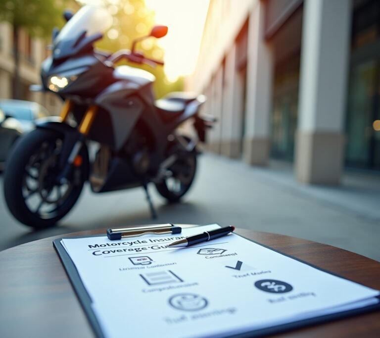 Motorcycle on scenic highway