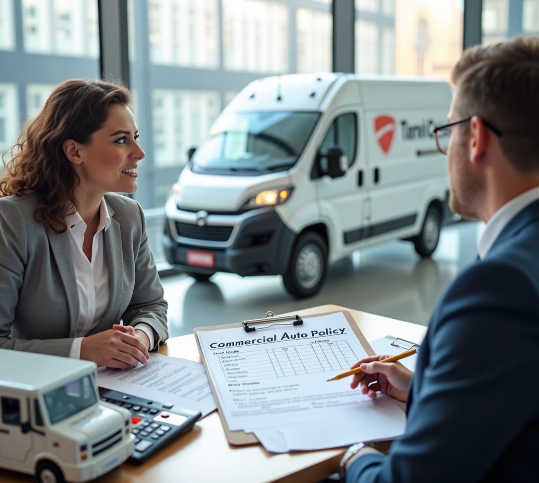 Delivery van with company branding