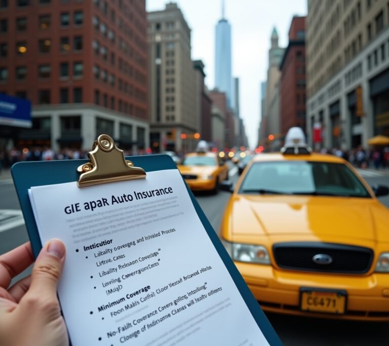New York City street with cars